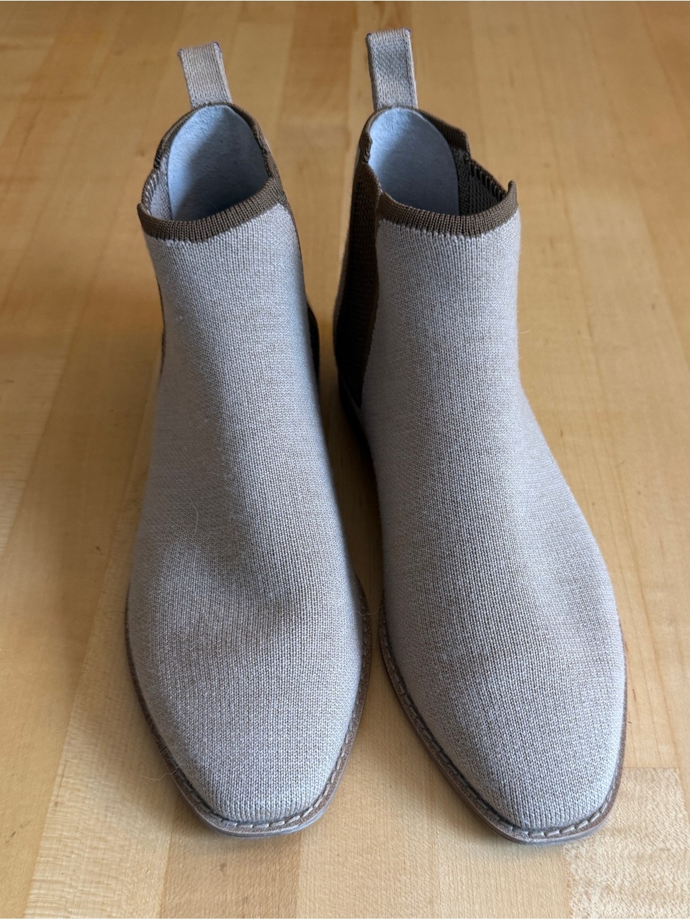 Rothy's Camel Merino Wool Chelsea Boots Size 7.5 Tan *EUC* - Picture 3 of 11